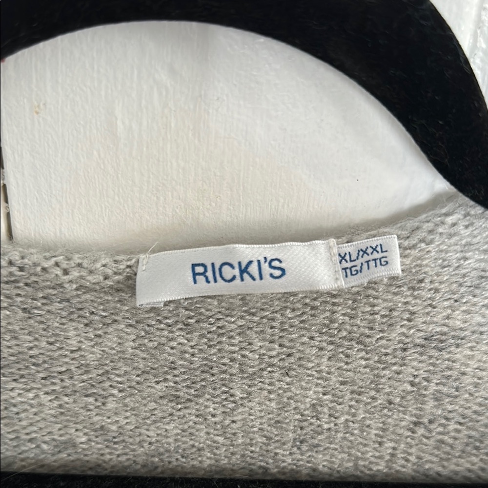 Ricki's Gray Knit Cardigan Sweater - Picture 2 of 4